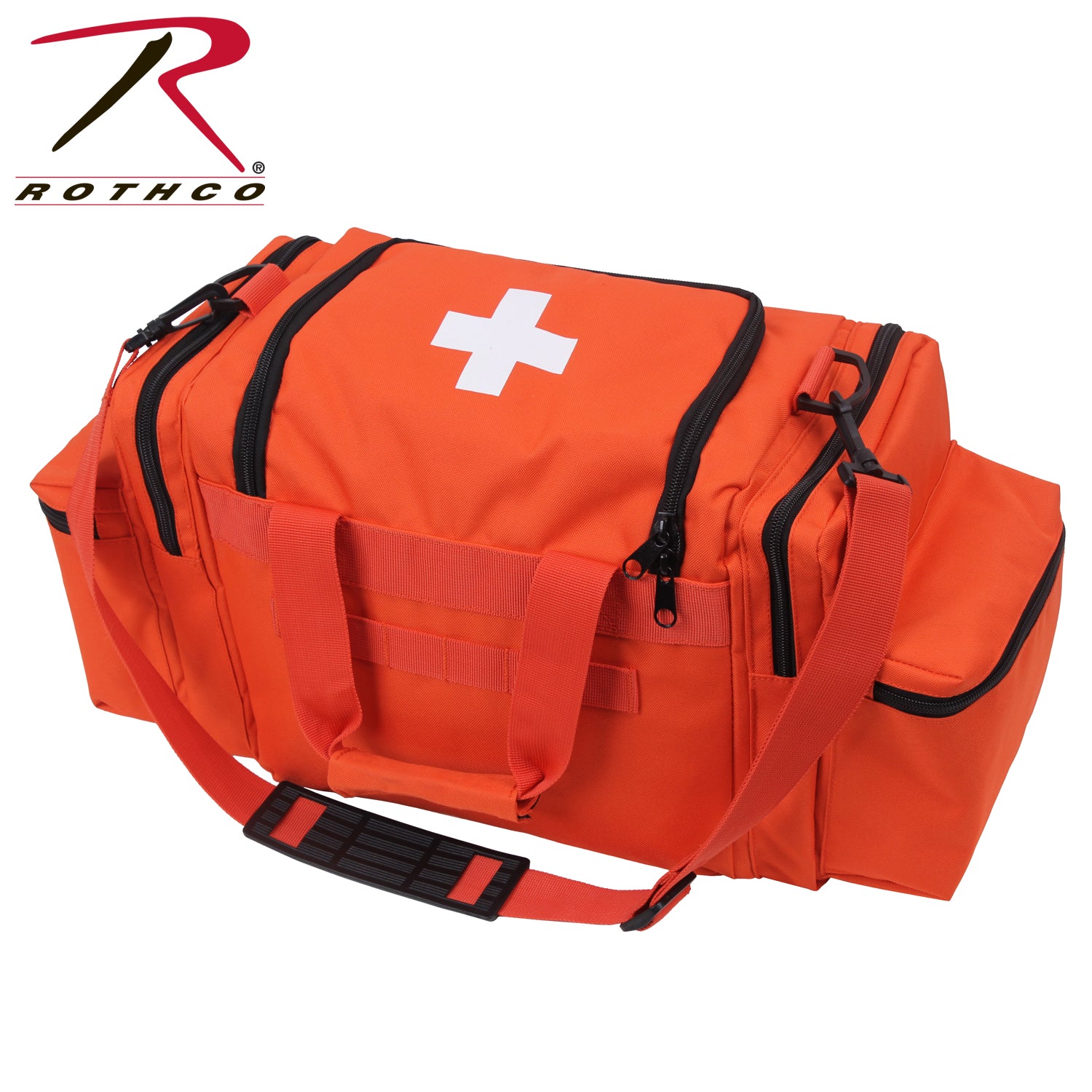 Rothco EMT Bag Orange - Durable First Responder Organizer with Multiple Pockets and Removable Insert