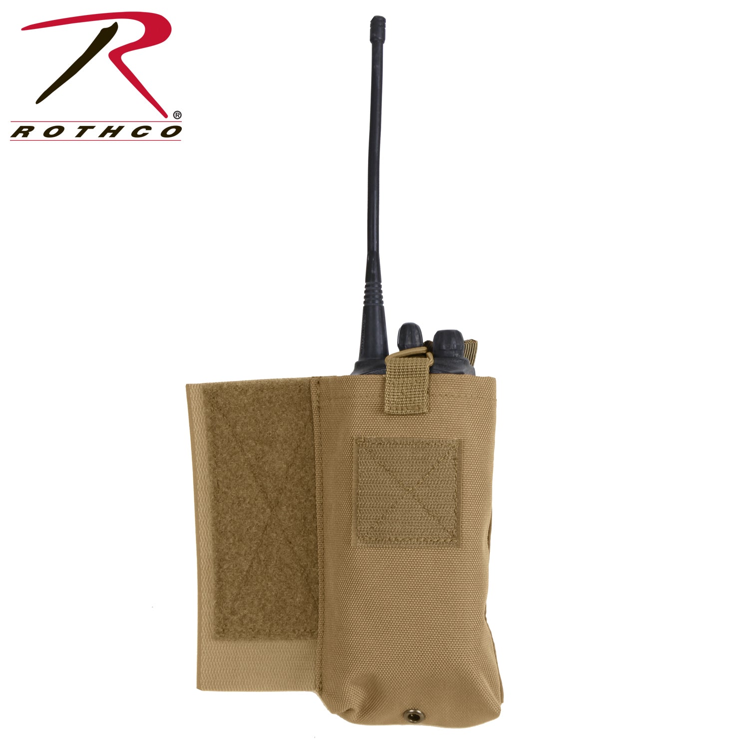 Rothco LACV Lightweight Armor Carrier Vest Side Radio Pouch Set - Coyote Brown (Part 5734)