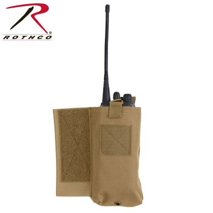 Rothco LACV Lightweight Armor Carrier Vest Side Radio Pouch Set - Coyote Brown (Part 5734)