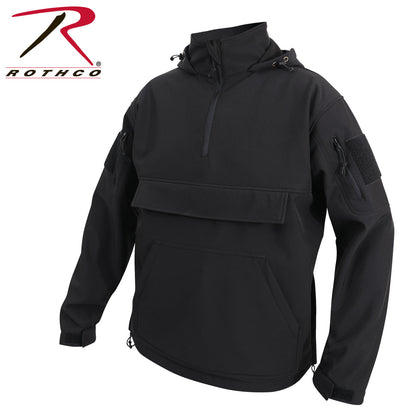 Rothco Concealed Carry Soft Shell Anorak Jacket - Black, Size Small