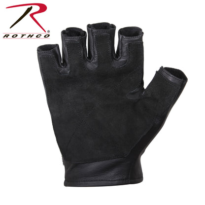 Rothco Fingerless Padded Tactical Gloves Size Large - Durable Cowhide Leather & Impact Protection