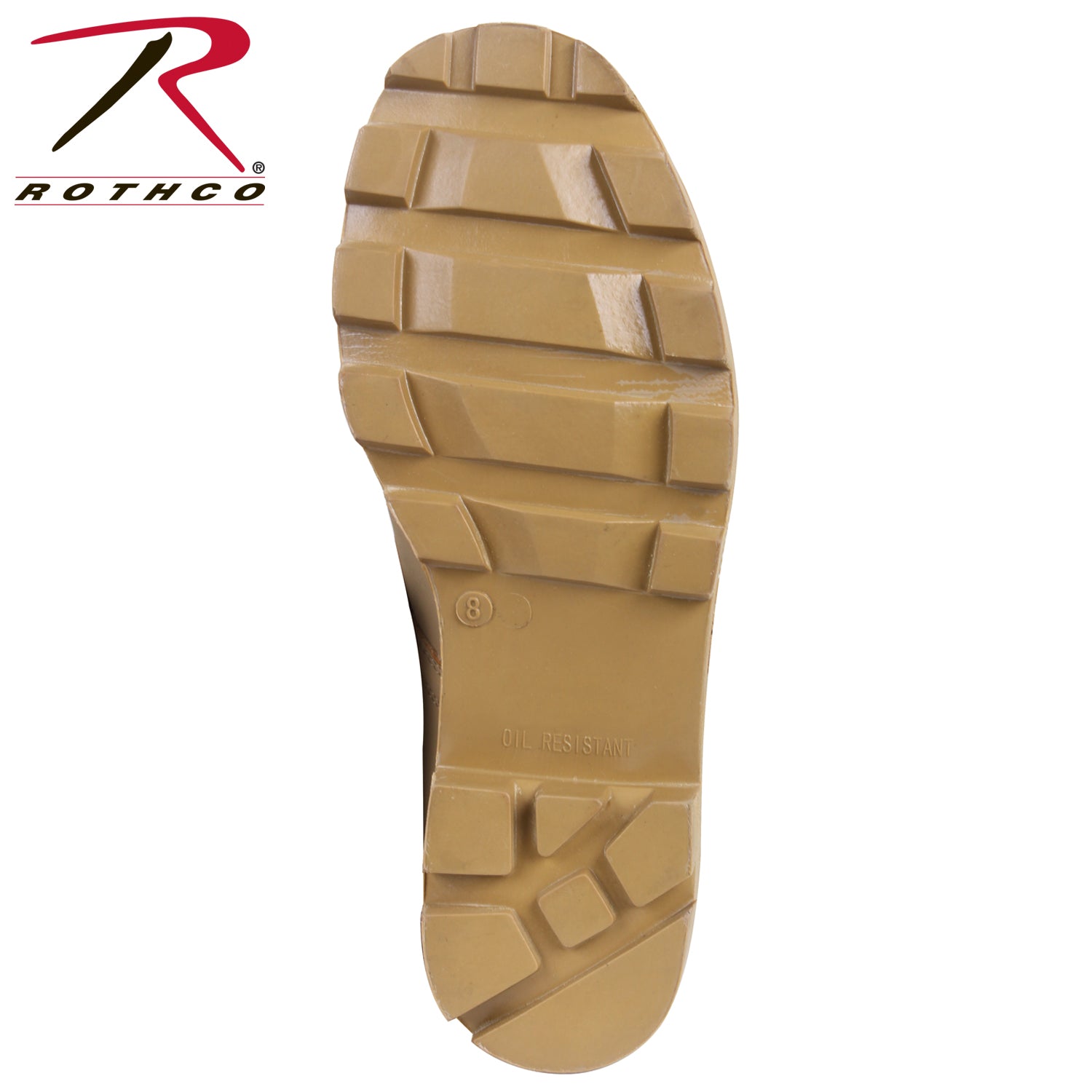 Rothco Jungle Boots - 8 Inch Desert Tan Combat and Tactical Footwear