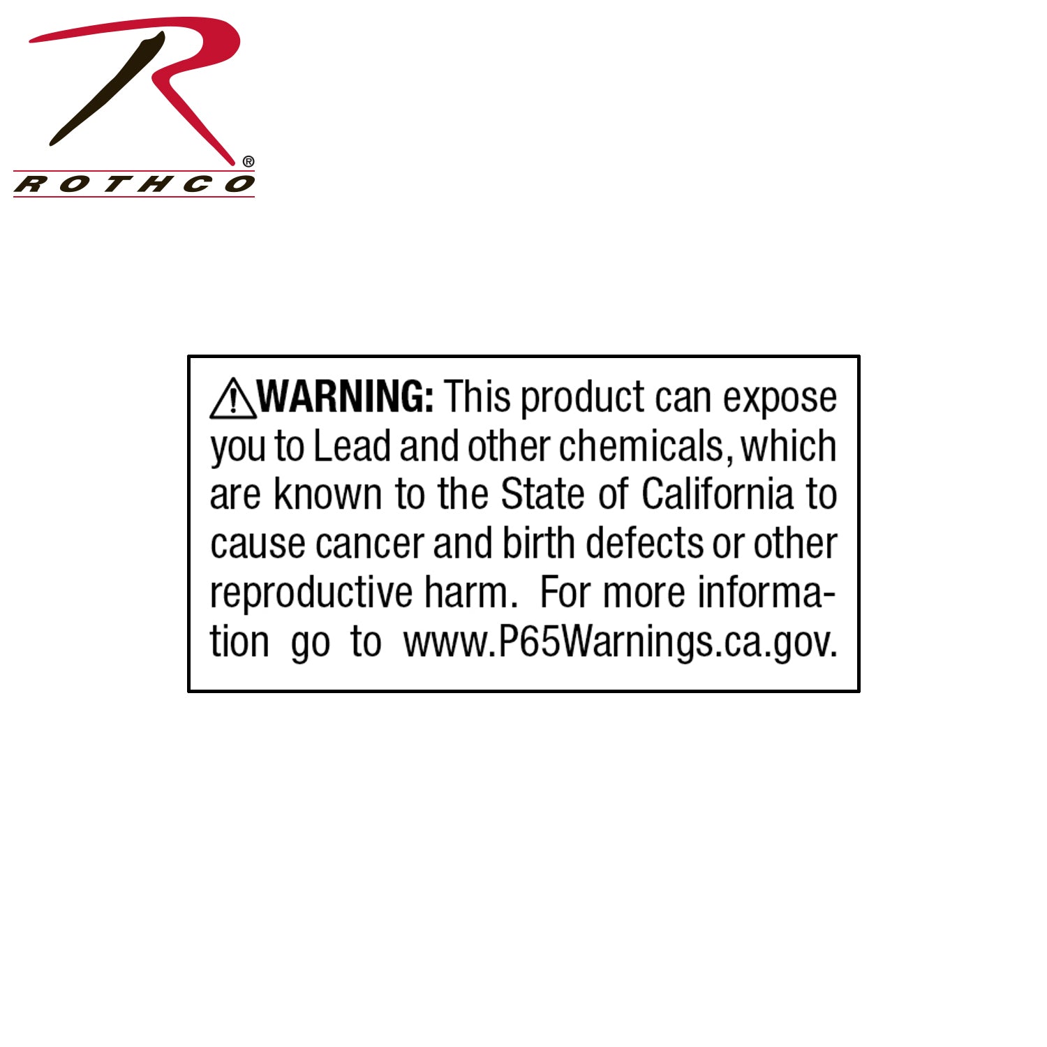 California Prop 65 Lead Warning Labels - 613902000117 by BrandName