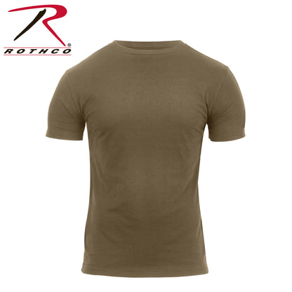 Rothco Athletic Fit Solid Color T-Shirt in Coyote Brown, 2XL – Comfortable Performance Wear