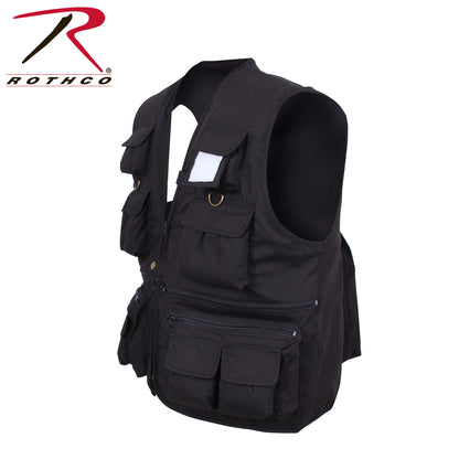 Rothco Uncle Milty Travel Vest Black Size XS – Multi-Pocket Outdoor Utility Vest