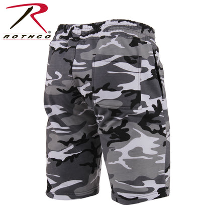 Rothco Camo and Solid Color Sweatshorts City Camo Size M