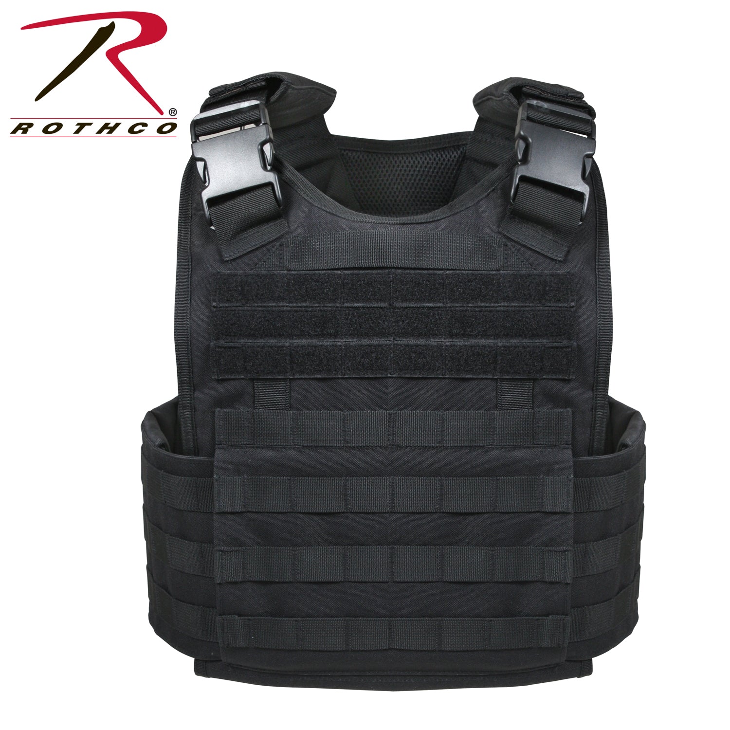 Rothco MOLLE Plate Carrier Vest Black Size 2XL / 3XL