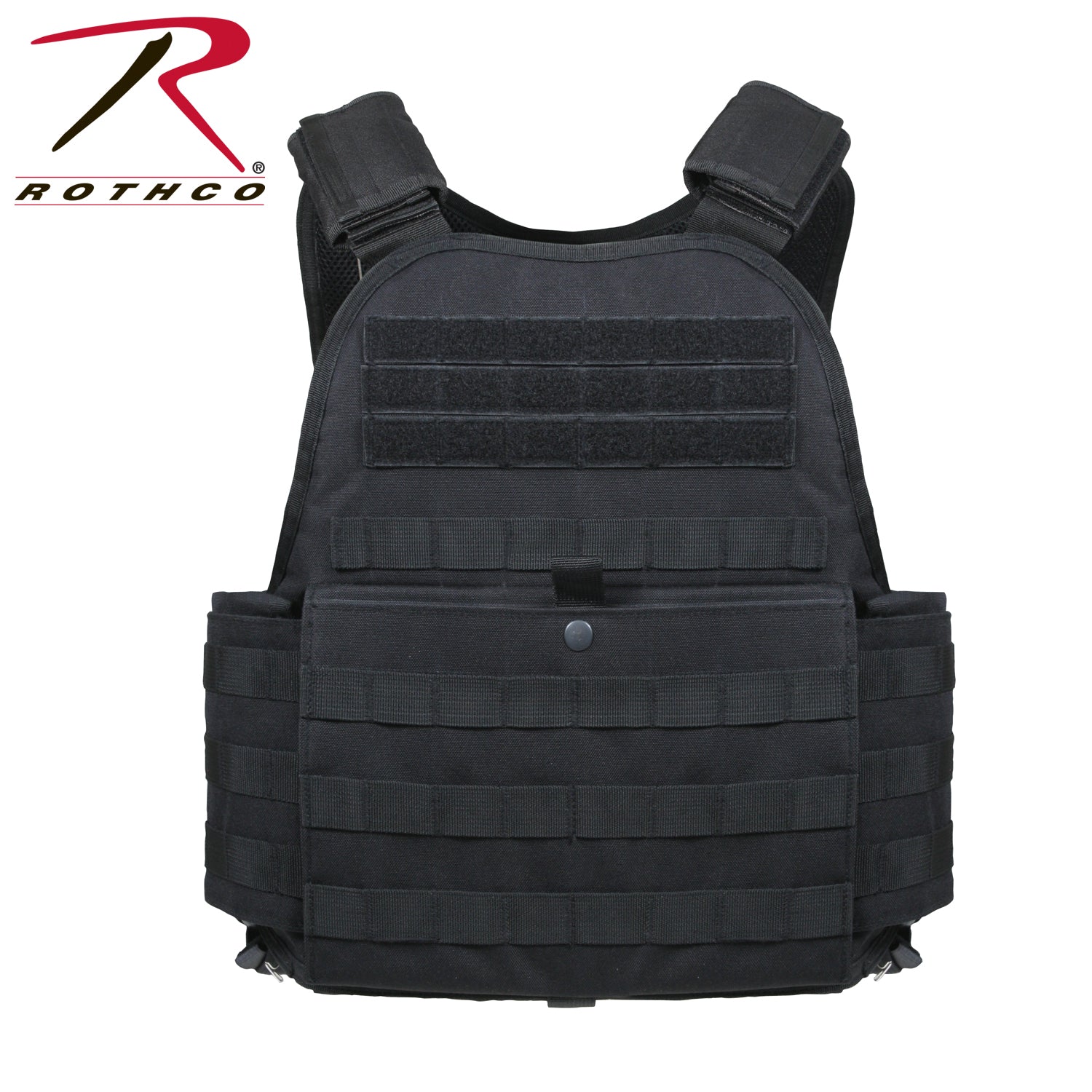 Rothco MOLLE Plate Carrier Vest Black Size 2XL / 3XL
