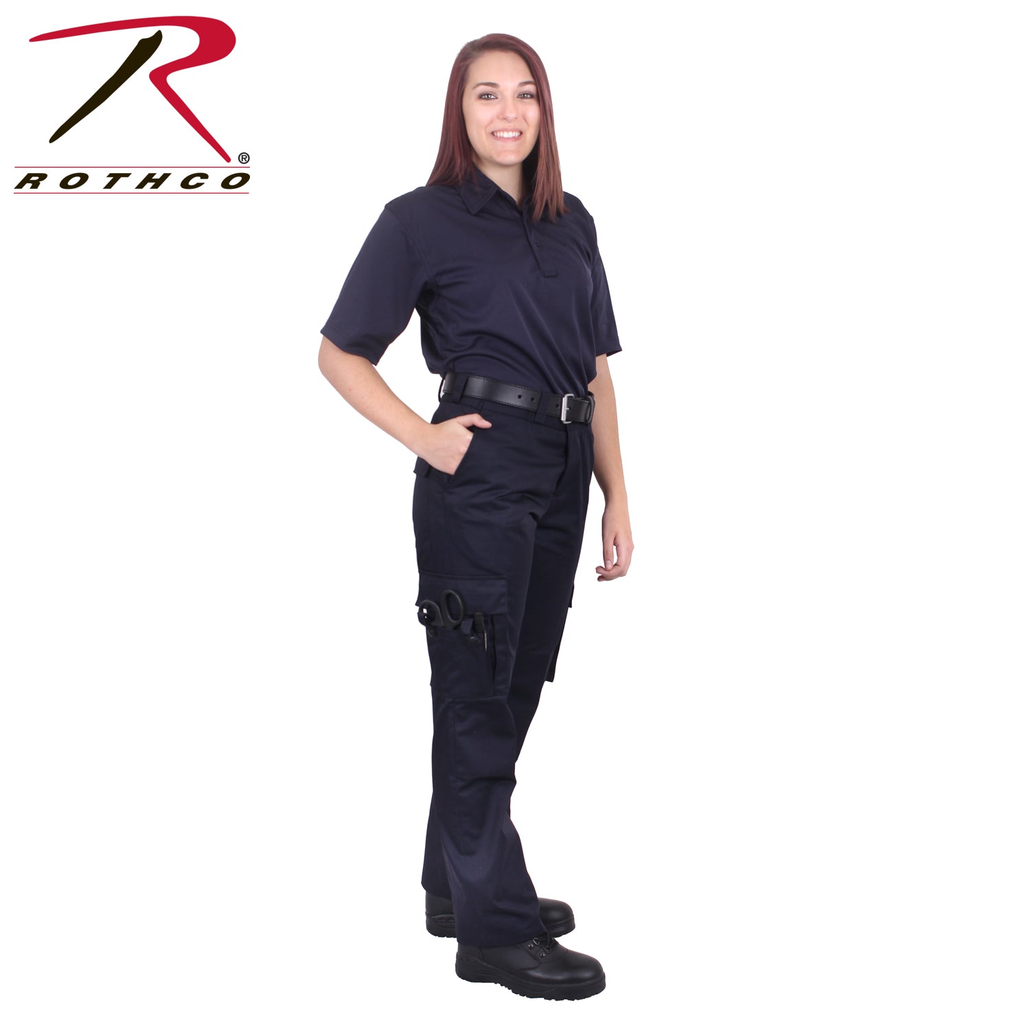 Rothco Women's EMT Pants Midnight Navy Blue Size 4 – Durable Cargo Workwear for First Responders