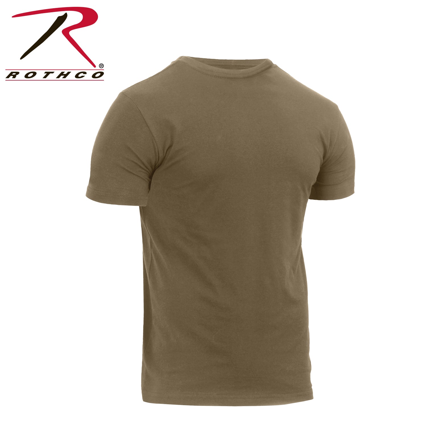 Rothco Athletic Fit Solid Color T-Shirt AR 670-1 Coyote Brown Size 3XL