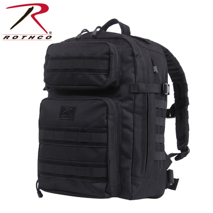 Rothco Fast Mover Tactical Backpack Black - 34L Capacity with MOLLE Webbing and Hydration Compatibility