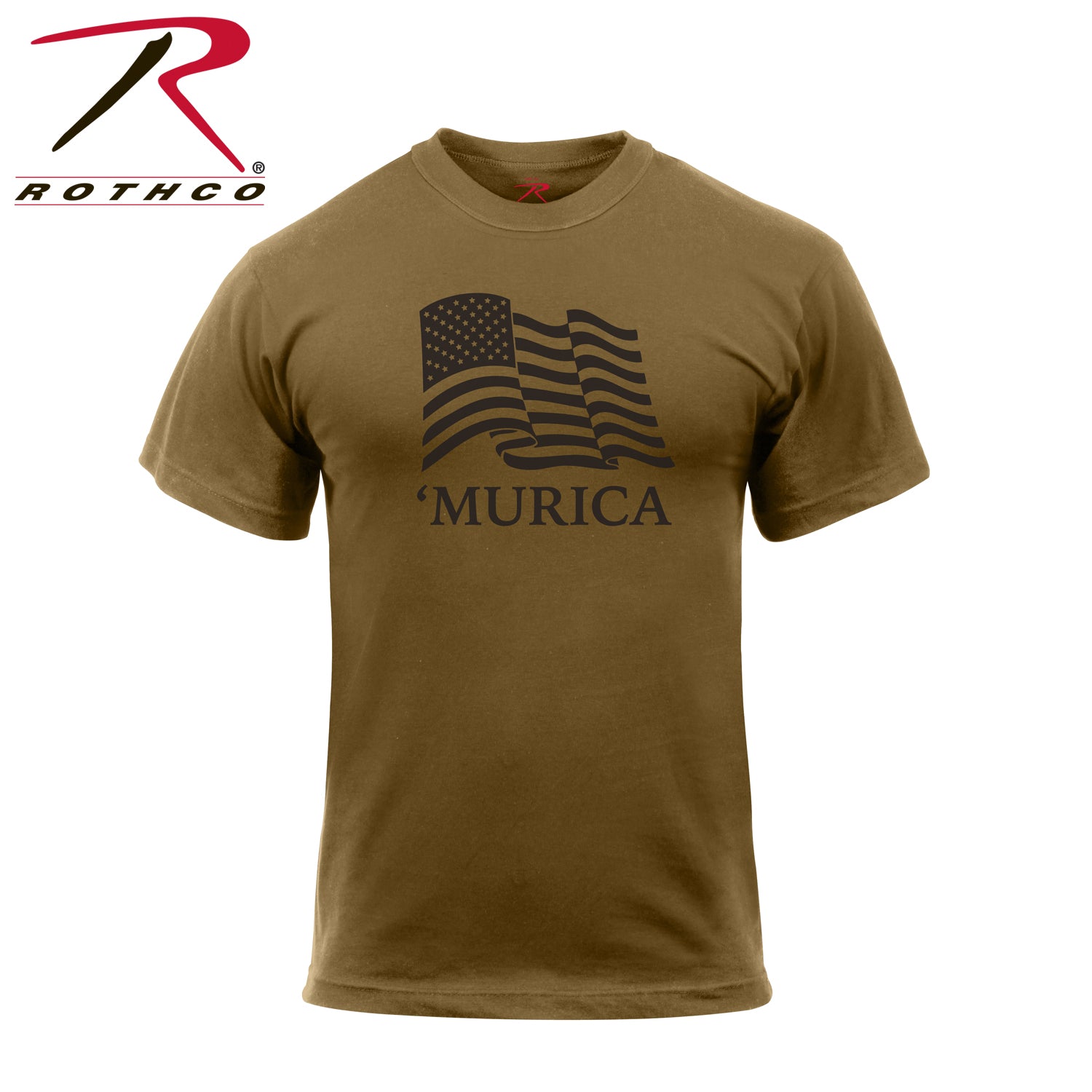 Rothco Murica US Flag T-Shirt Size 2XL – Bold American Flag Graphic with Athletic Fit