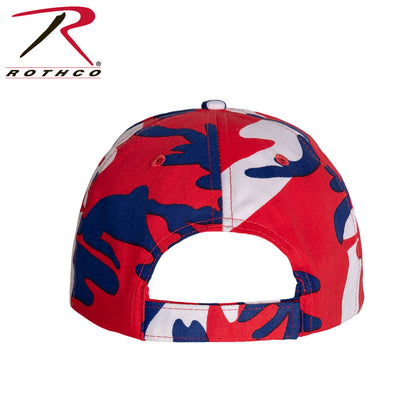 Rothco Supreme Camo Low Profile Cap in Red / White / Blue Camo