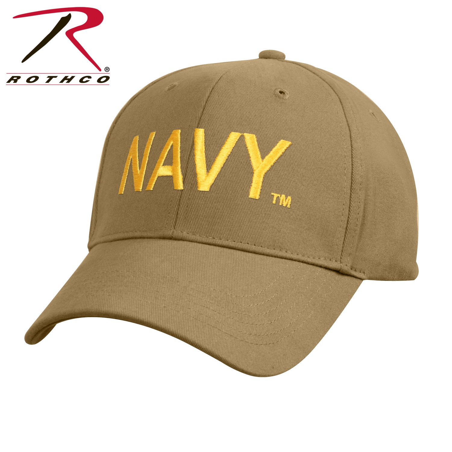 Rothco Low Profile Navy Cap - Part Number 3813, US Navy Licensed Buckram Hat with Adjustable Fit