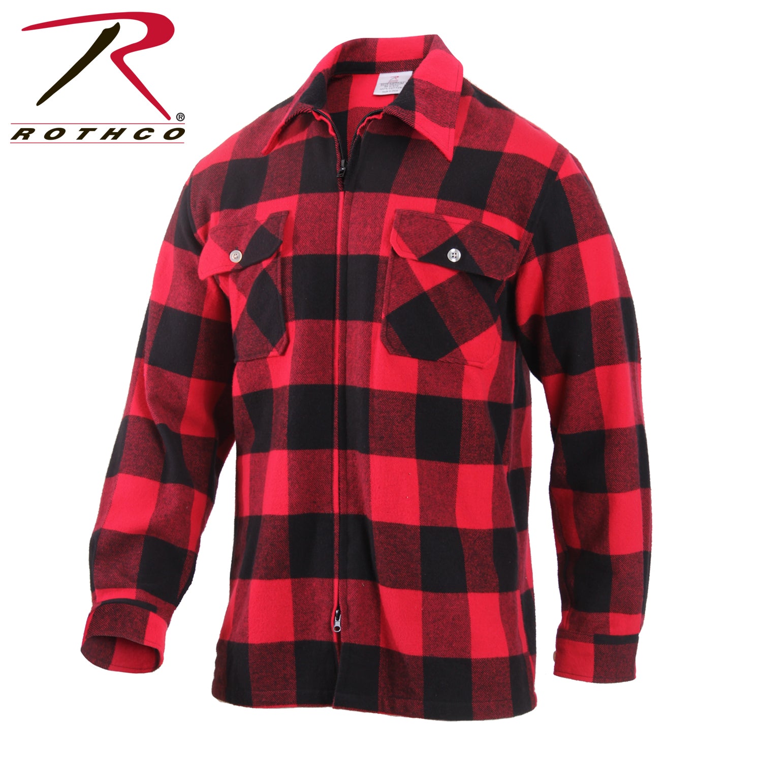 Rothco Concealed Carry Flannel Shirt in Red Plaid, Size M