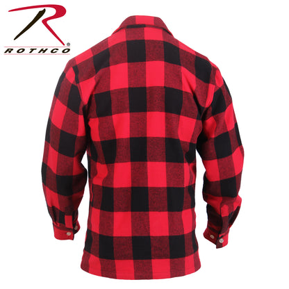 Rothco Concealed Carry Flannel Shirt in Red Plaid, Size M