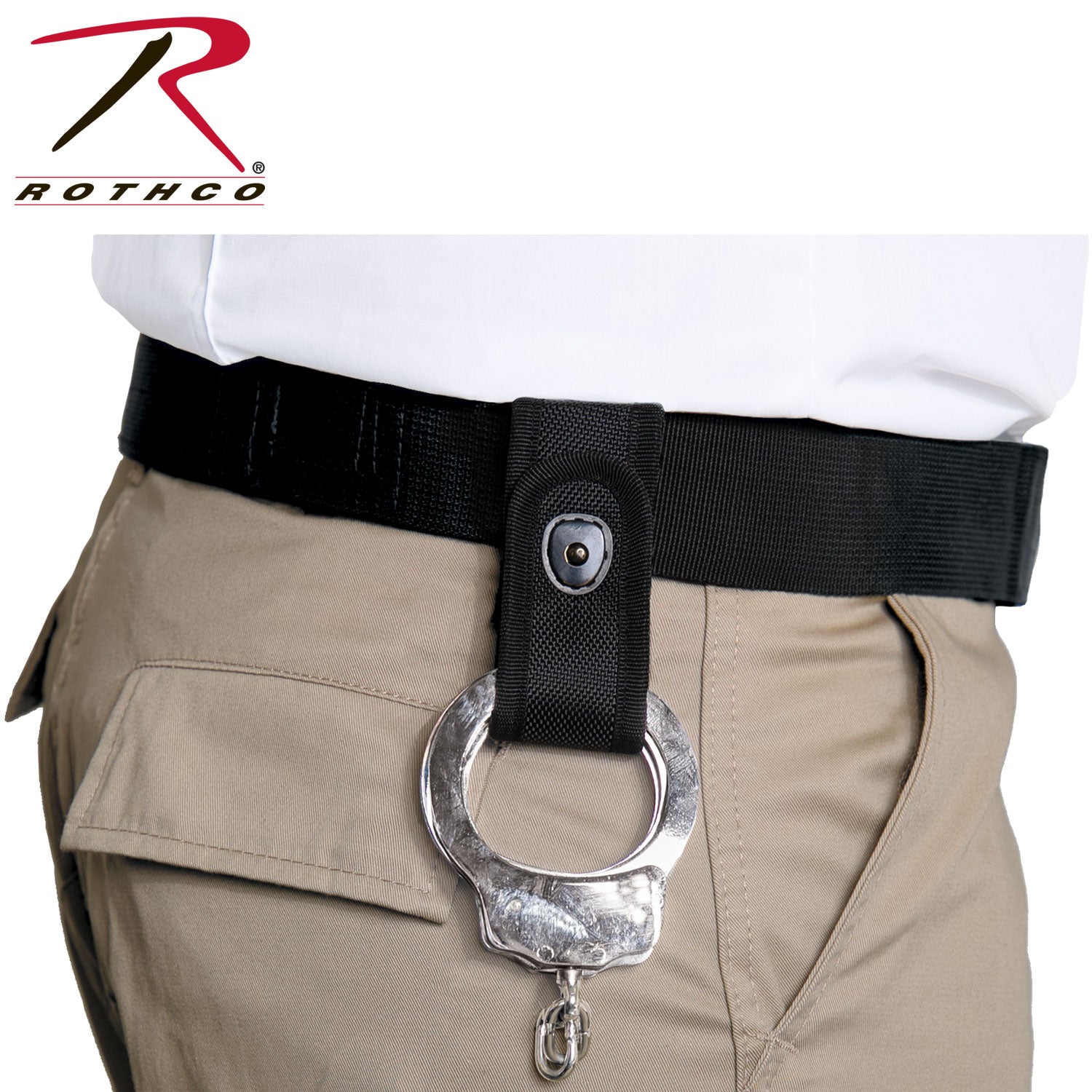 Rothco Enhanced Handcuff Strap Part 2054 – Durable Duty Belt Holster for Standard and Oversized Cuffs