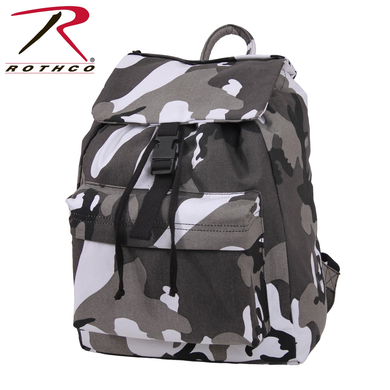 Rothco Canvas Daypack City Camo – Durable 34L Outdoor & Daily Use Backpack