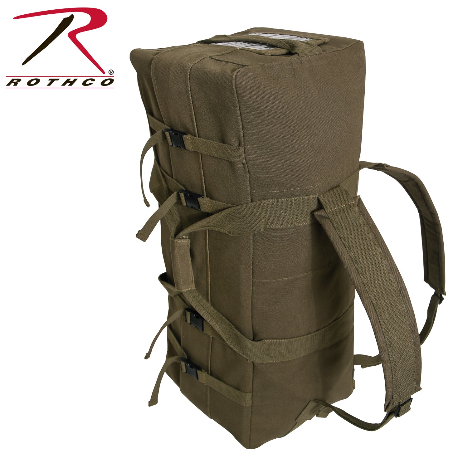 Rothco GI Type Enhanced Canvas Duffle Bag - 75 Liter, Heavy-Duty Military-Style Gear Bag