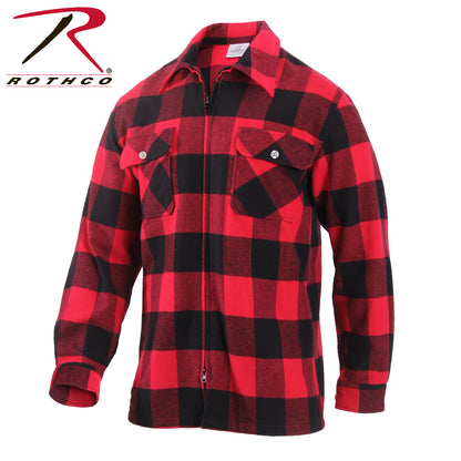 Rothco Concealed Carry Flannel Shirt in Red Plaid, Size 3XL
