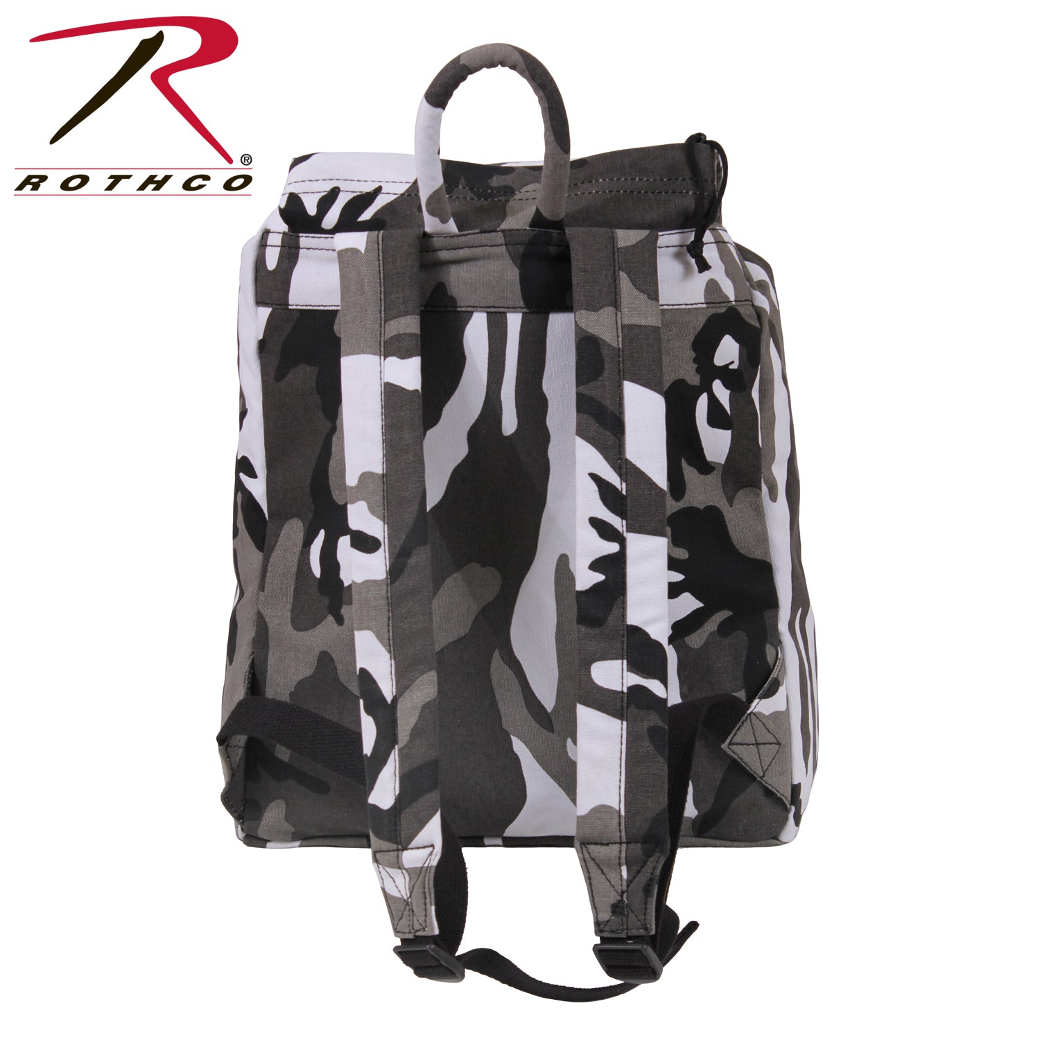 Rothco Canvas Daypack City Camo – Durable 34L Outdoor & Daily Use Backpack