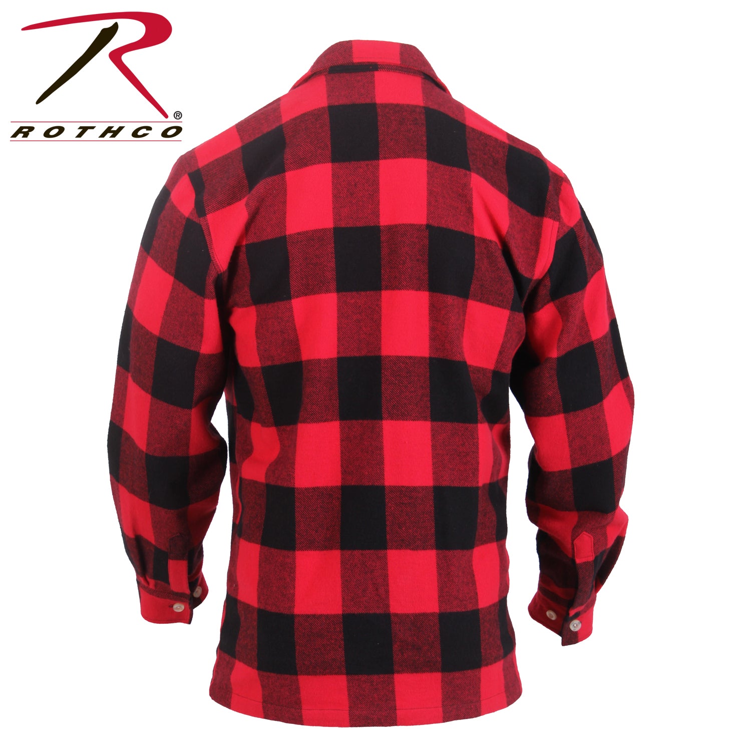 Rothco Concealed Carry Flannel Shirt in Red Plaid, Size 2XL