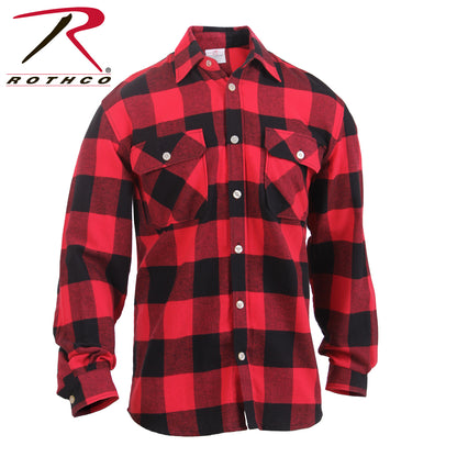 Rothco Lightweight Flannel Shirt Size Small - Comfortable 100% Cotton Casual Wear