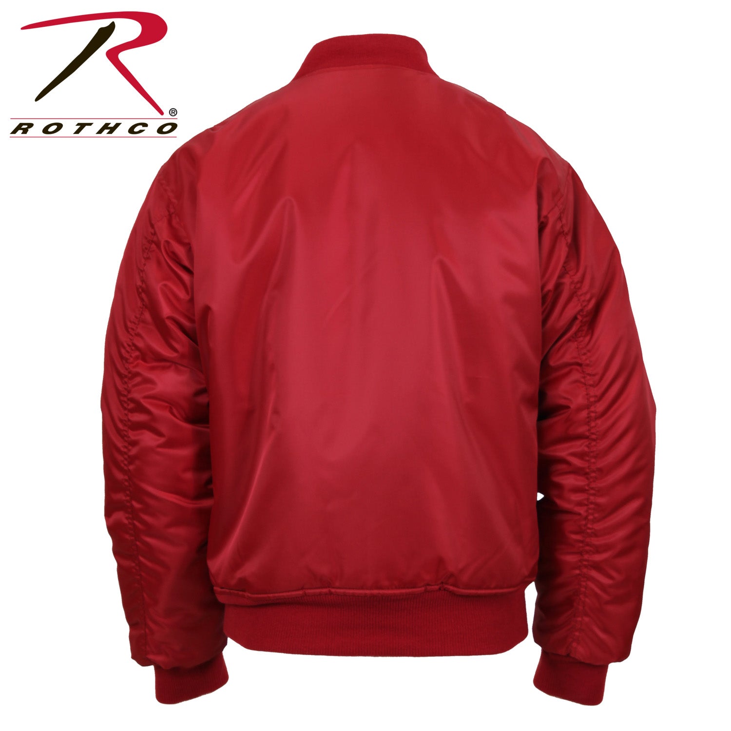 Rothco MA-1 Flight Jacket Red Size XL - Military-Inspired Bomber Jacket with Insulation and Utility Pockets