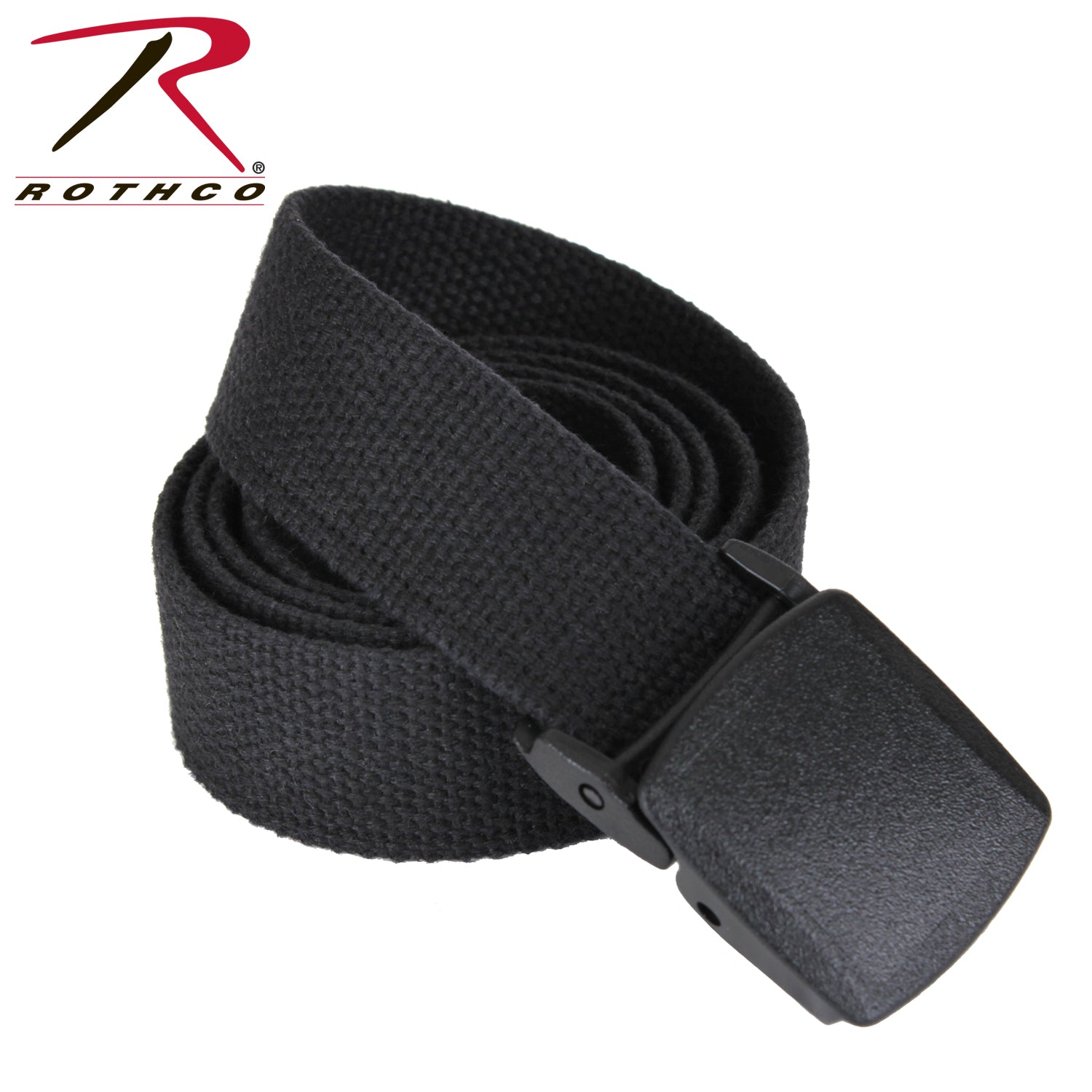 Rothco Military Plastic Buckle Web Belt - 54 Inch, Durable Cotton Tactical Belt