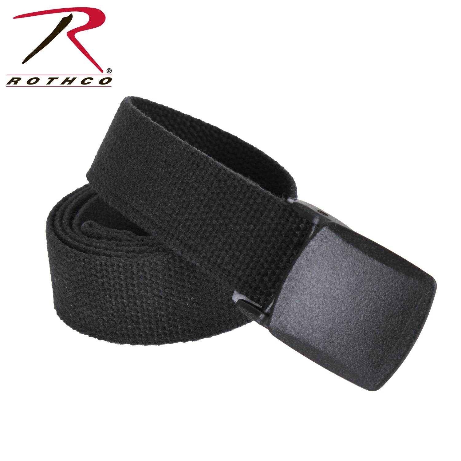 Rothco Military Plastic Buckle Web Belt - 54 Inch, Durable Cotton Tactical Belt