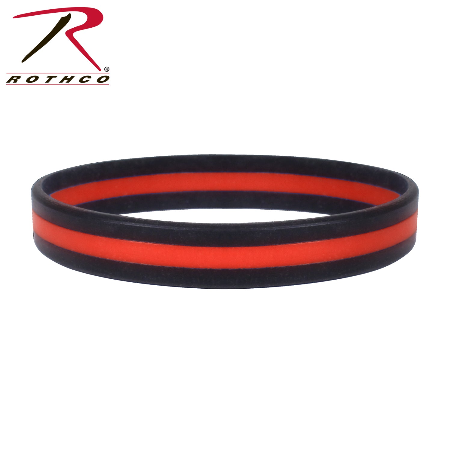 Rothco Thin Red Line Wristband – Support Fire Fighters, 8 Inch Wrist Size