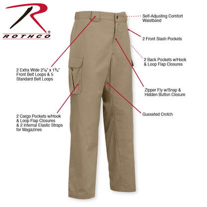 Rothco Tactical 10-8 Lightweight Field Pants Khaki Size 32W x 31L