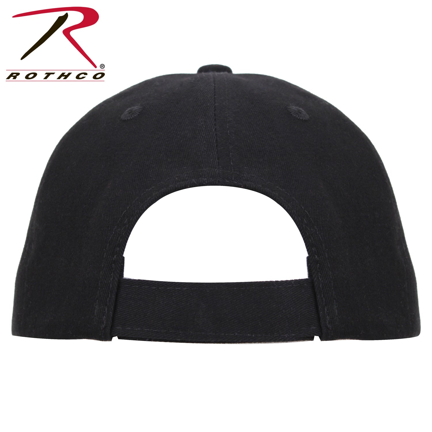 Rothco NASA Low Pro Cap - Black Adjustable Cotton Baseball Hat with NASA Meatball Patch