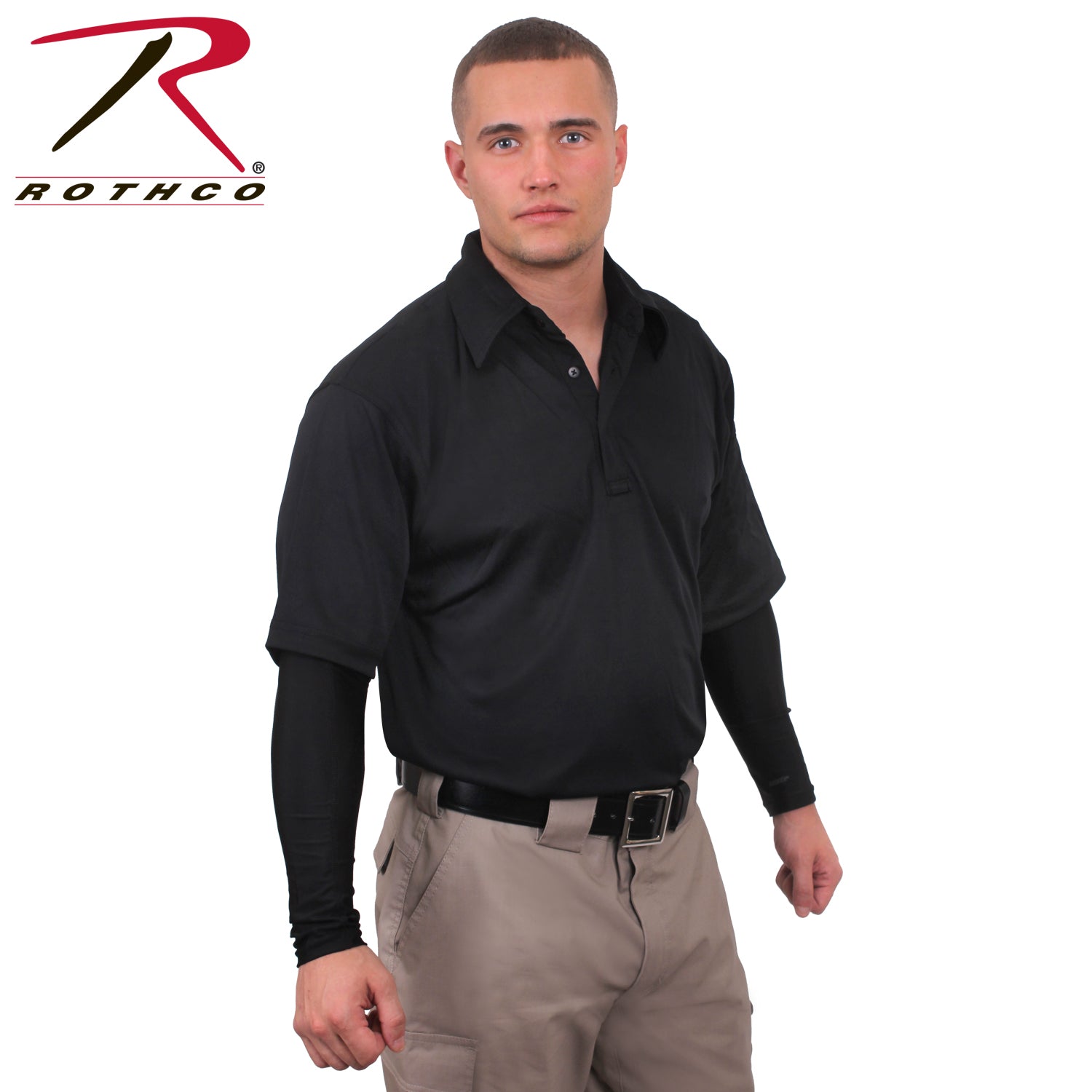 Rothco Tactical Cover Up Sleeves Black Size L / XL - Breathable Moisture-Wicking Arm Coverings
