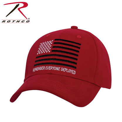 Rothco R.E.D. Remember Everyone Deployed Low Profile Cap in Red