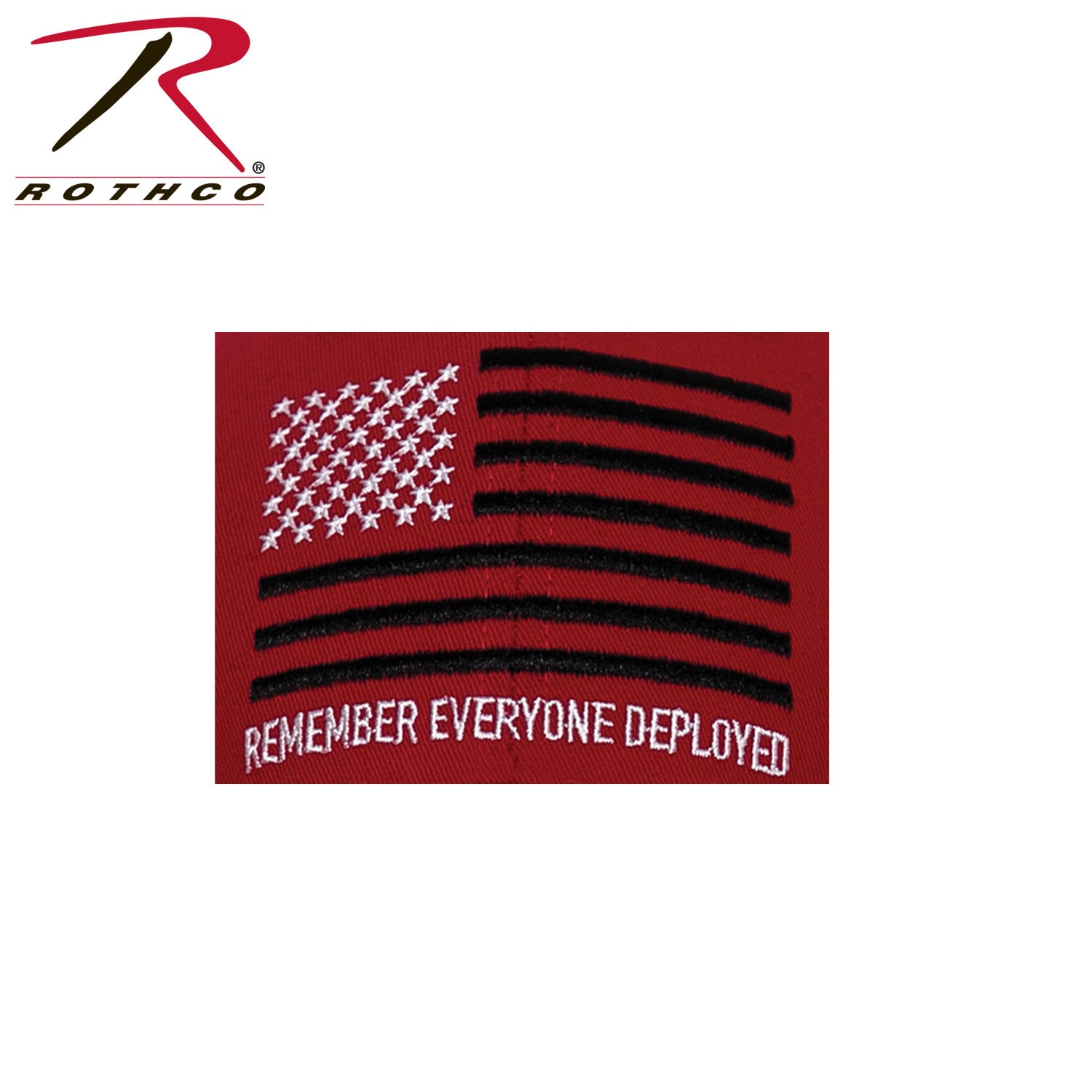 Rothco R.E.D. Remember Everyone Deployed Low Profile Cap in Red