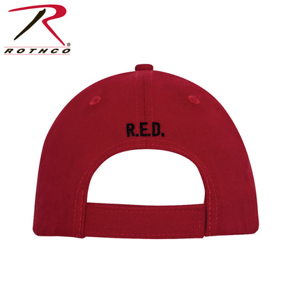 Rothco R.E.D. Remember Everyone Deployed Low Profile Cap in Red