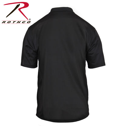 Rothco Moisture Wicking Polo Shirt in Black – Size Large