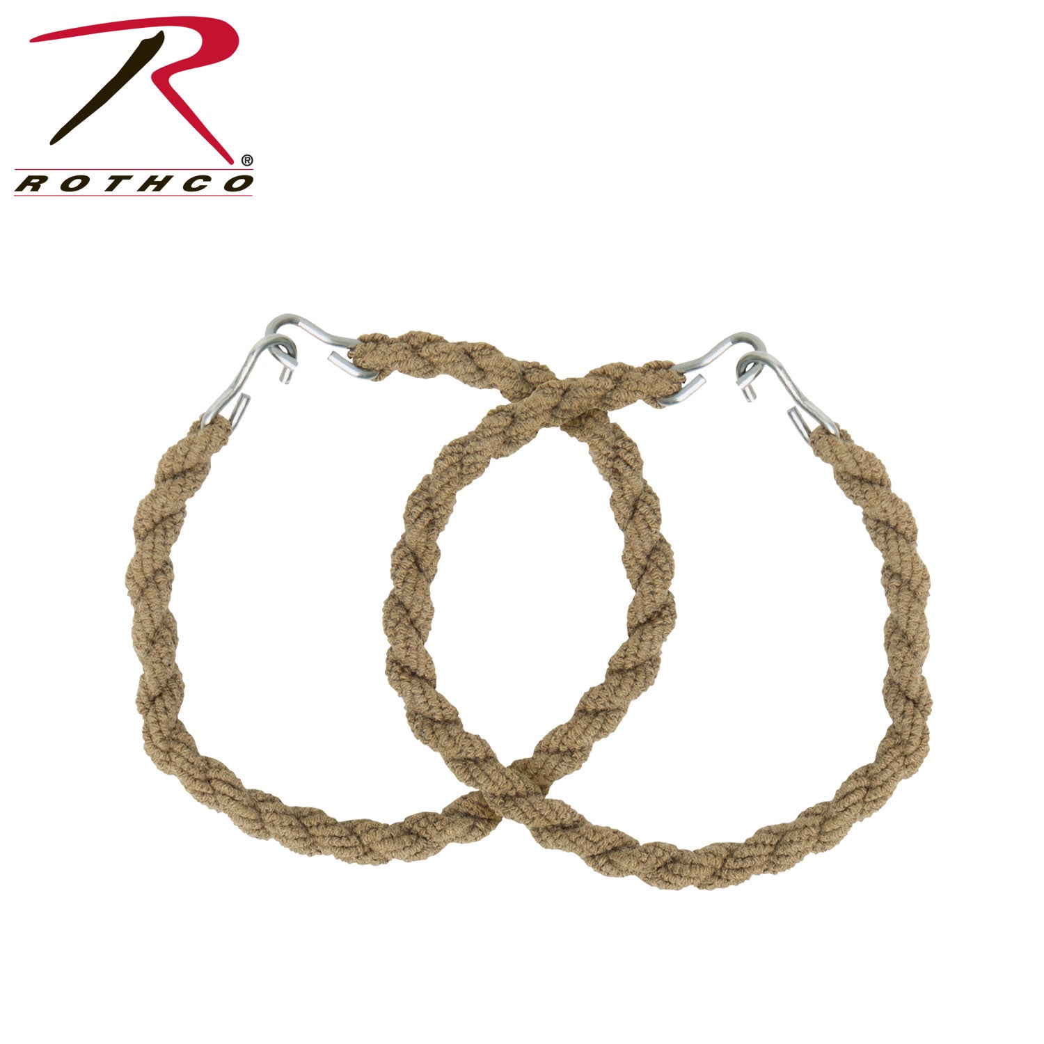 Rothco Blousing Garter Straps AR 670-1 Coyote Brown - Comfortable Elasticized Cotton Set of Two