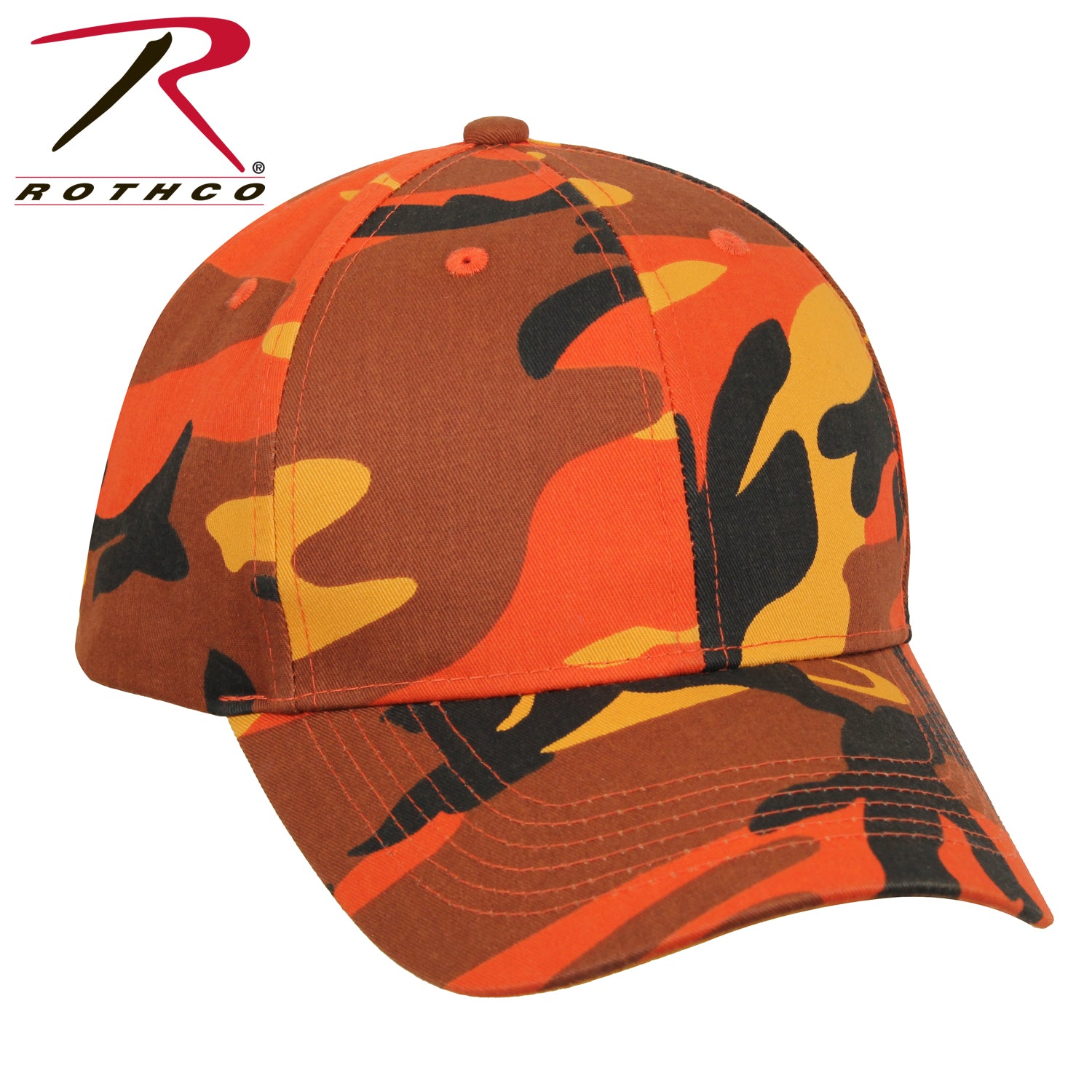 Rothco Supreme Camo Low Profile Cap in Savage Orange Camo