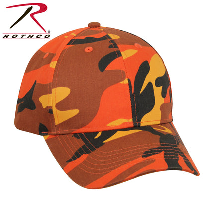 Rothco Supreme Camo Low Profile Cap in Savage Orange Camo