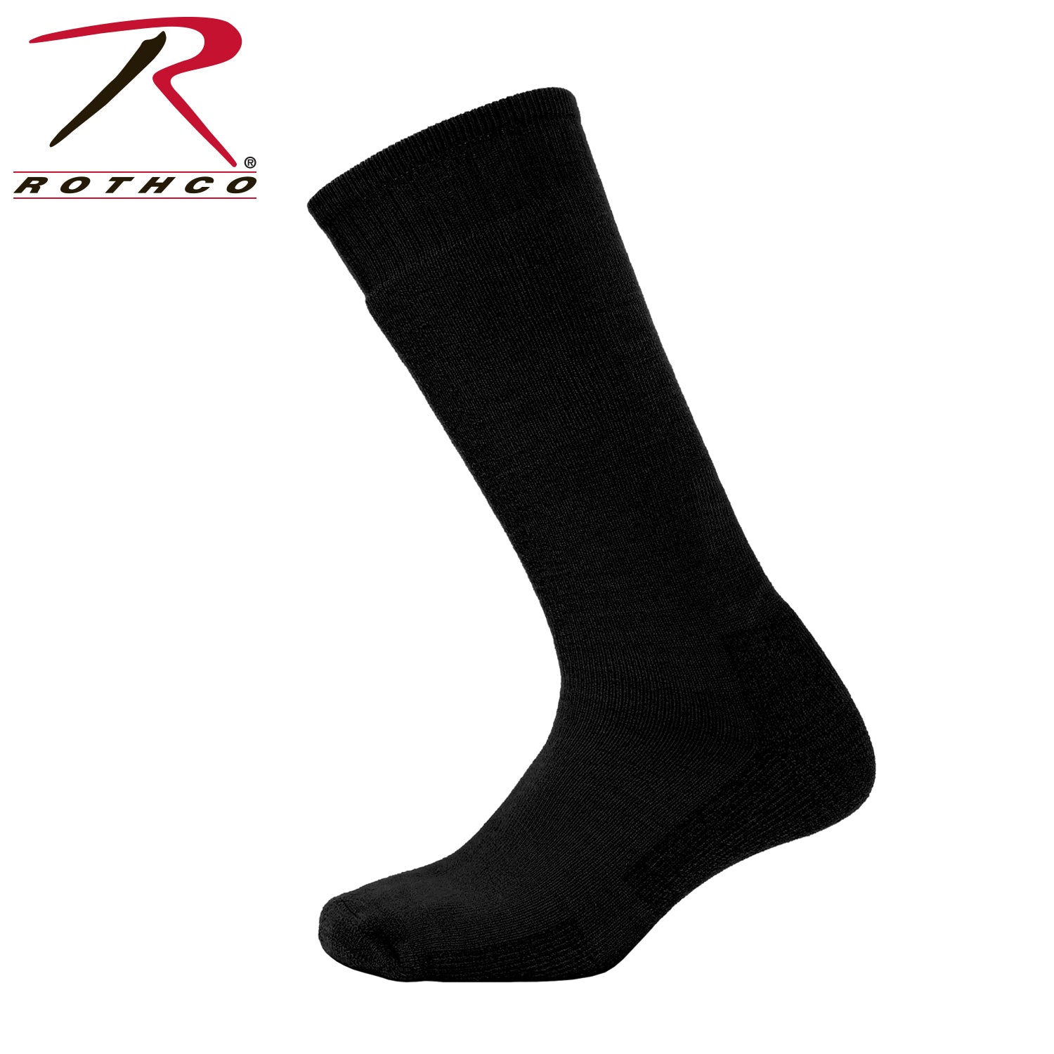 Rothco Mid-Calf Boot Sock Black Size M – Durable and Comfortable for Rugged Use