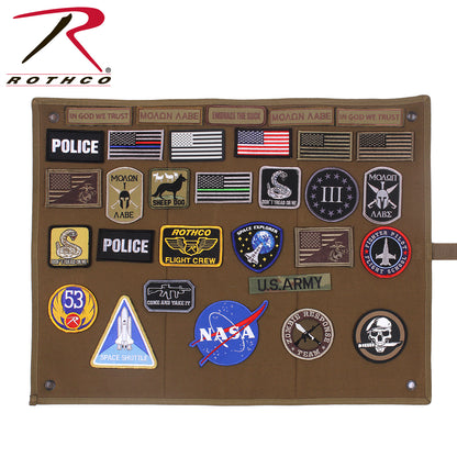 Rothco Hanging Roll-Up Morale Patch Board - Portable Display Solution for Collectors