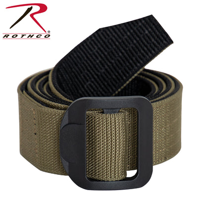 Rothco Reversible Airport Friendly Riggers Belt - Black / Coyote, Size Small
