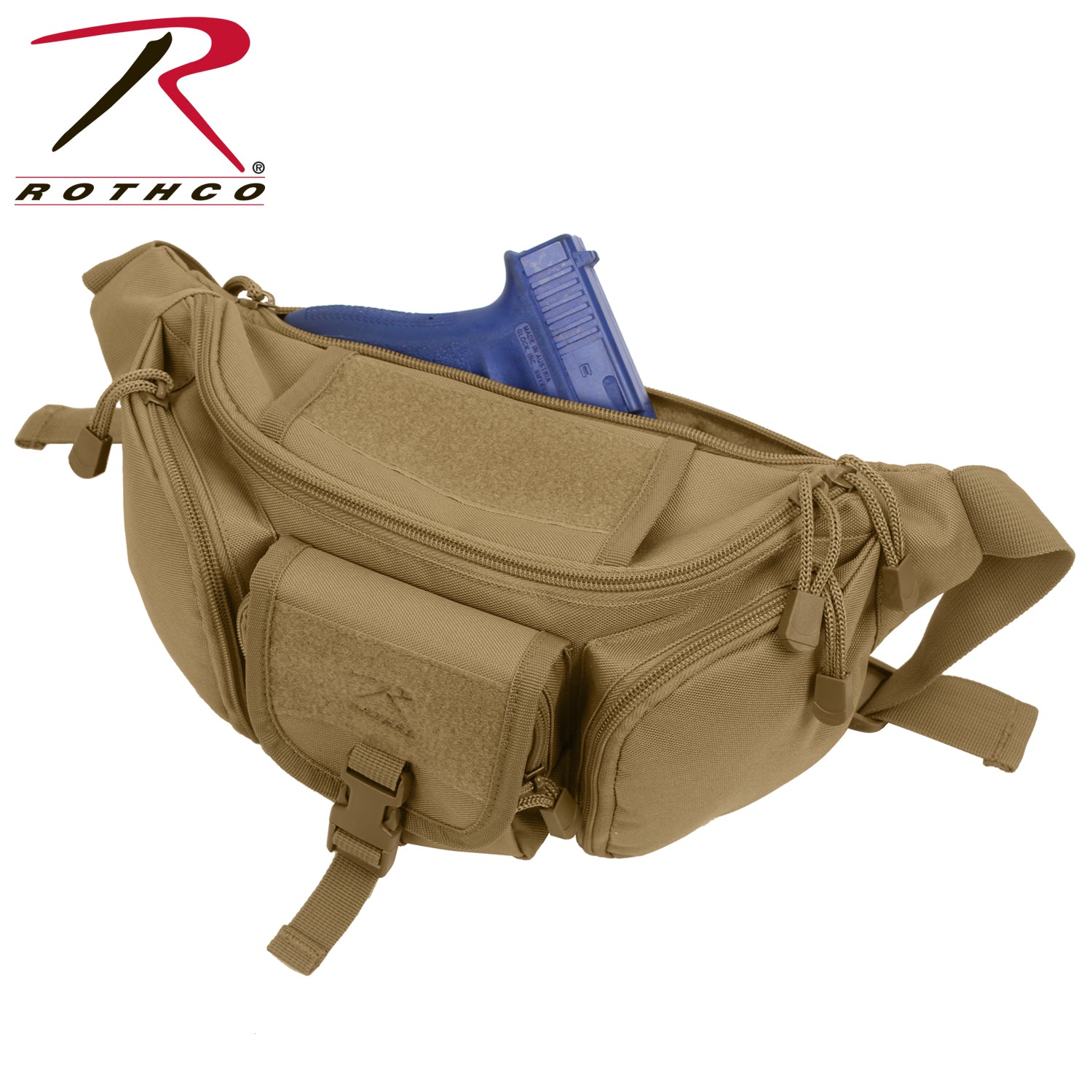 Rothco Tactical Concealed Carry Waist Pack in Coyote Brown - Model 4956