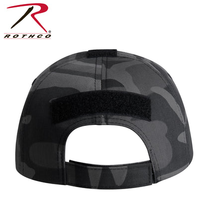 Rothco Tactical Operator Cap Black Camo – Adjustable Military-Style Field Hat with Patches and Ventilation