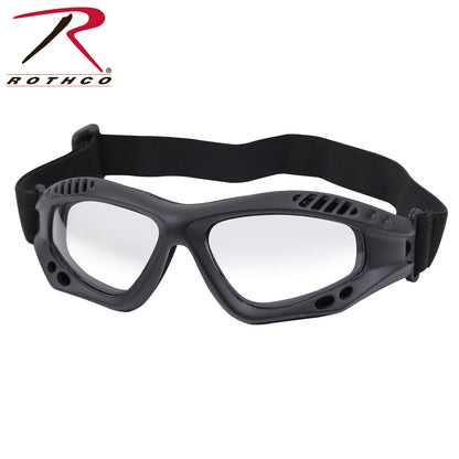 Rothco ANSI Rated Tactical Goggles Black / Clear Part Number 1174
