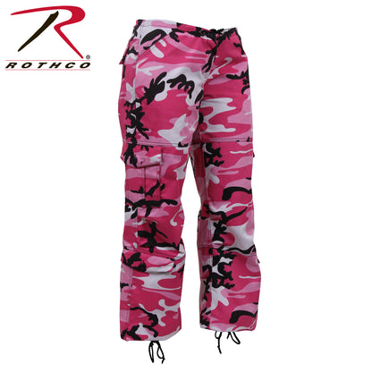 Rothco Women's Paratrooper Pink Camo Fatigue Pants Size Small