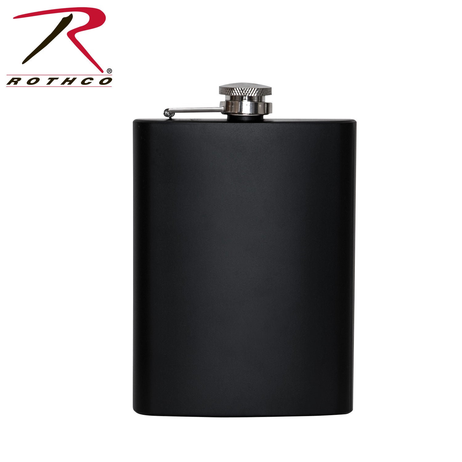 Rothco Black Stainless Steel Flask 8 oz – Durable and Stylish for Gifting and Personal Use