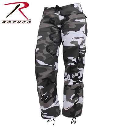 Rothco Women's Paratrooper Camo Fatigue Pants - City Camo, Size M